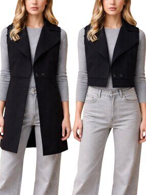 Lululemon Quick Change Convertible 3-in-1 Vest Jacket Black Size 4 Longline Zip